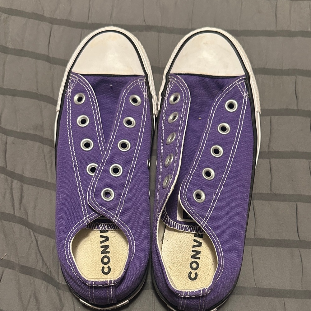 Converse Purple Canvas Slip-Ons